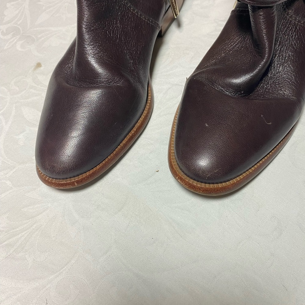 COACH Lannah Ankle Booties Boots Women’s 5.5 B Regular Width Leather? I think - Picture 8 of 13